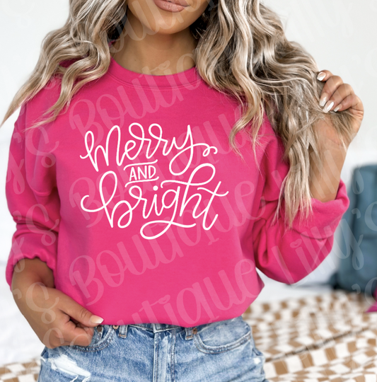 Merry and Bright sweatshirt