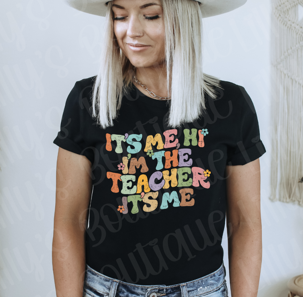 Hi I'm the teacher it's me (black)