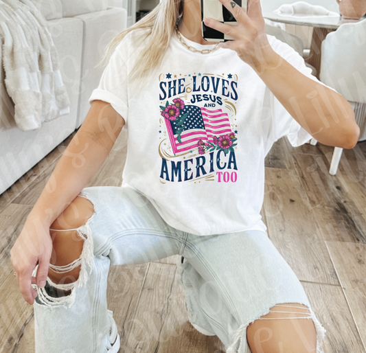 She loves Jesus and America too