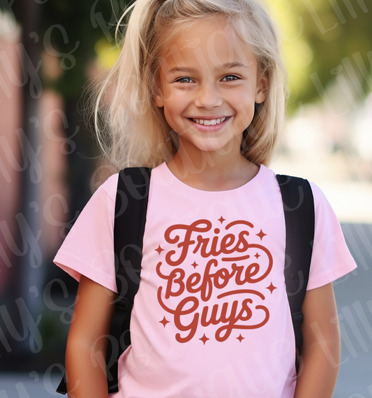 Fries before guys (light pink)