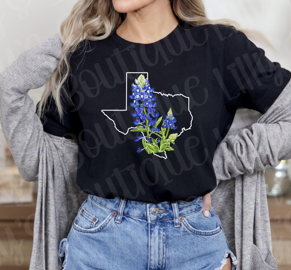 Texas Bluebonnet tee