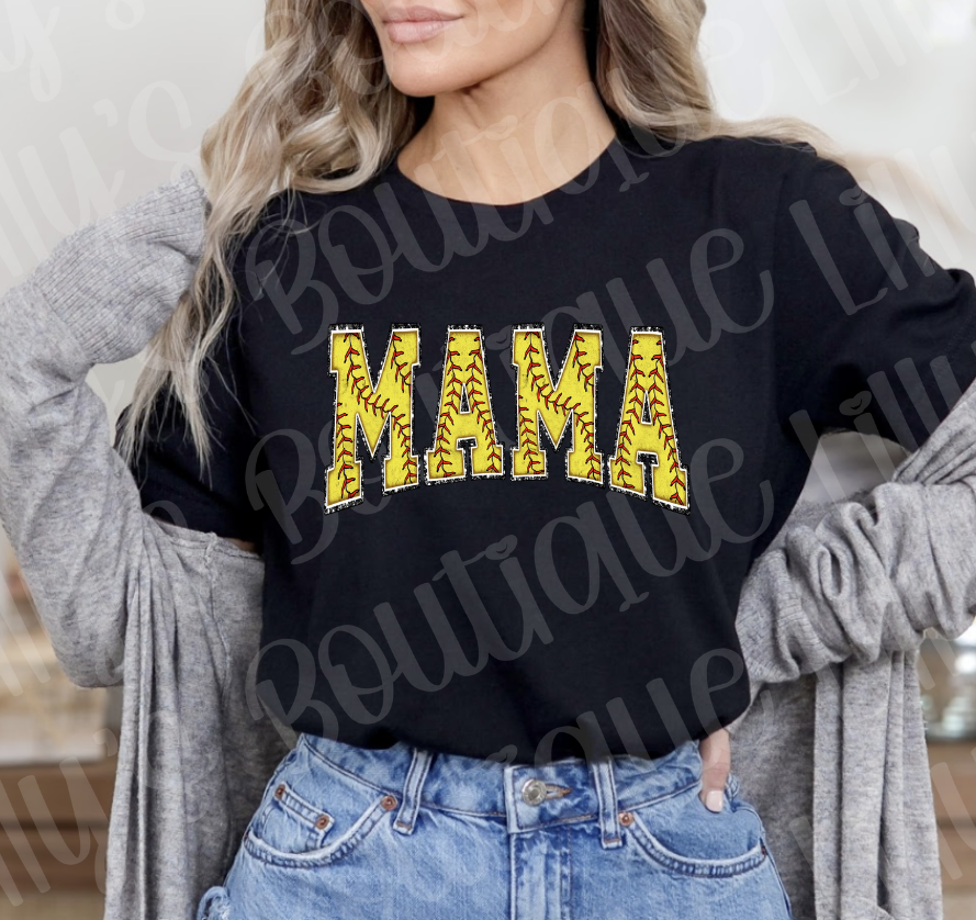 Softball mama tee