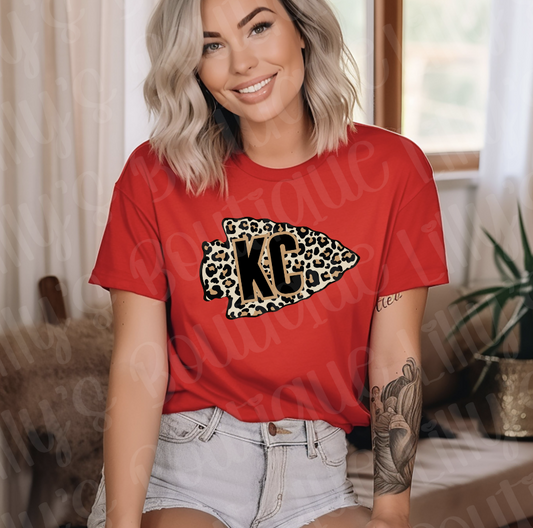 KC leopard tee