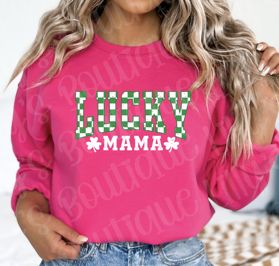 Lucky mama pink sweatshirt