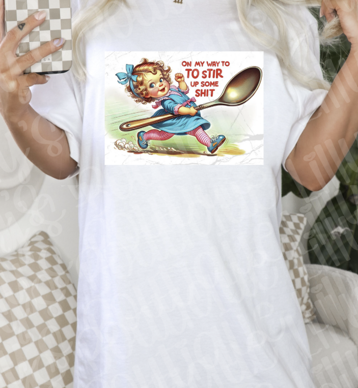 On the way to stir (white)