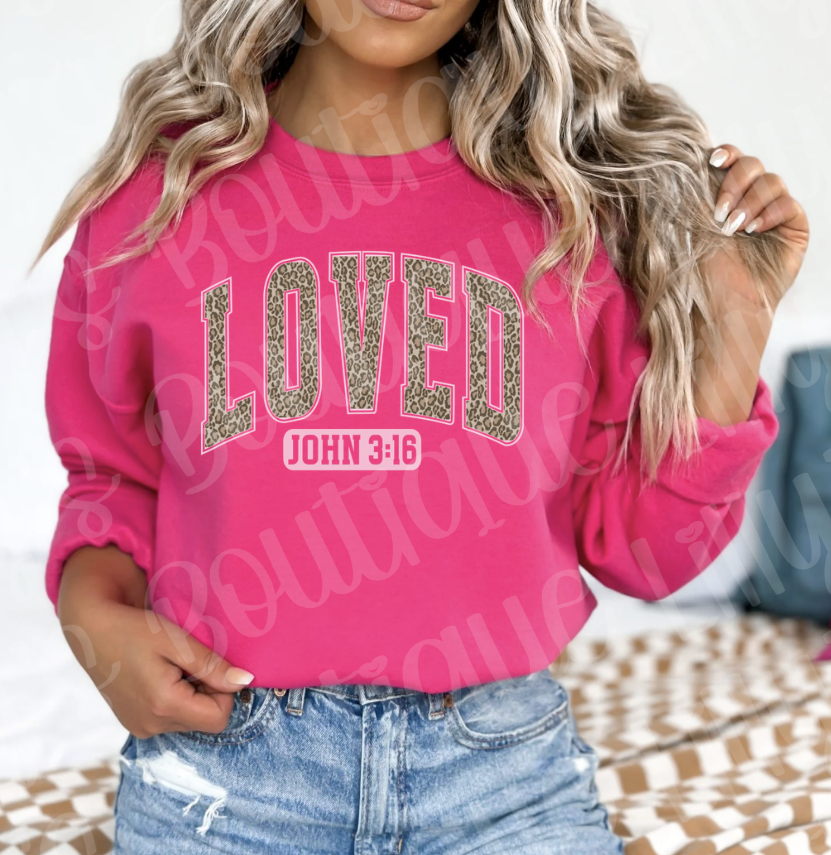 Loved John 3:16 (pink)