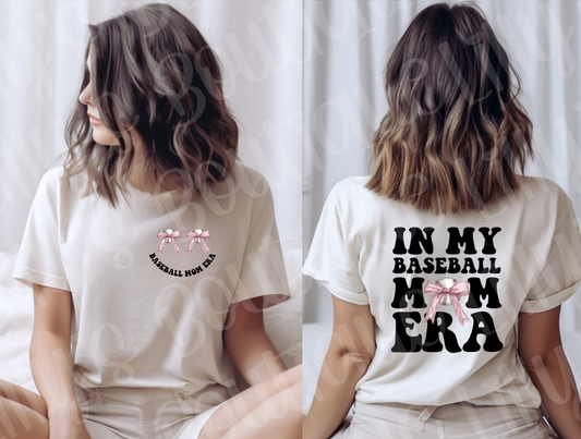 I'm in my baseball mom era tee