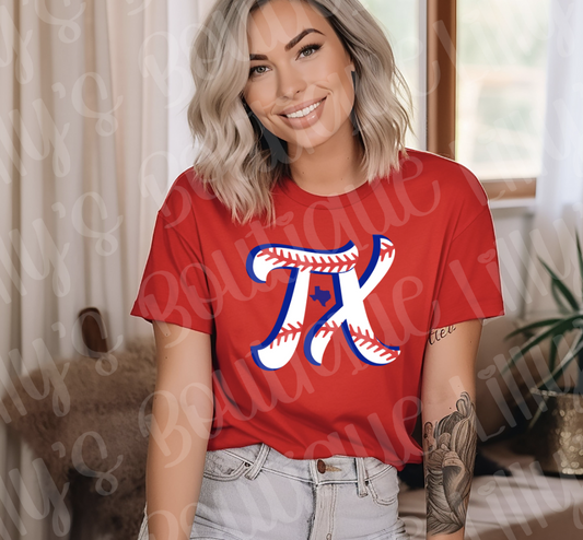 TX Baseball tee