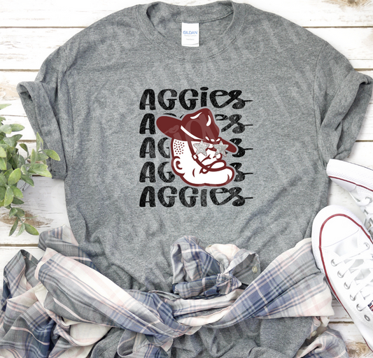 Aggies Repeat tee