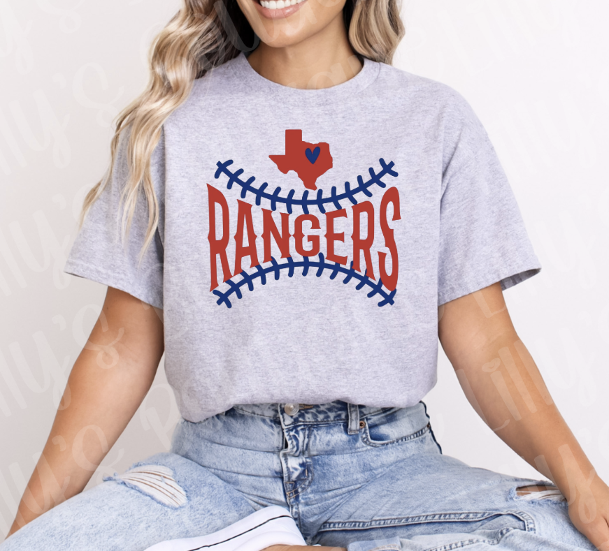 Rangers Baseball (grey)