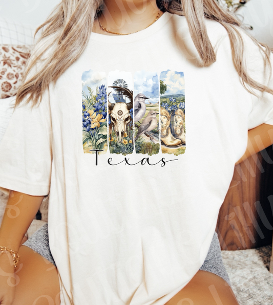 brushstroke Texas (ivory)