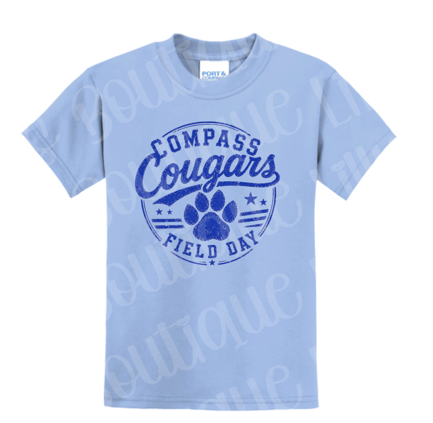 light blue Field Day Cougars