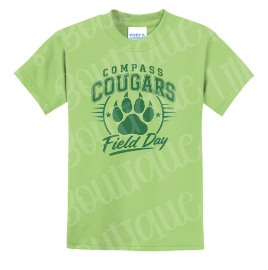 lime green Field Day Cougars
