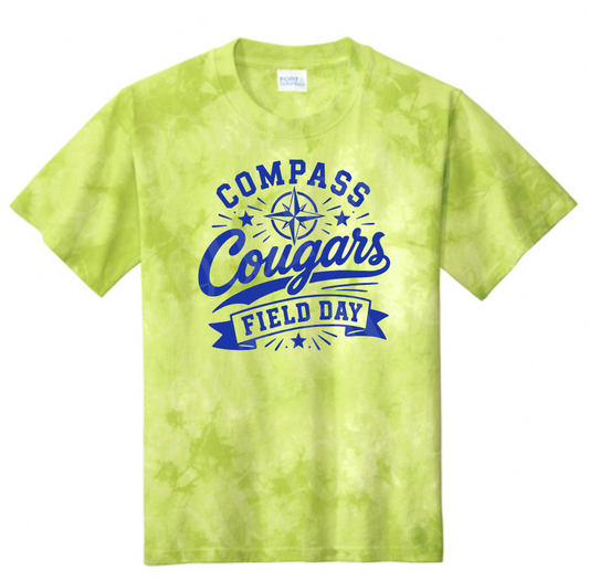 Lemon Lime Tie Dye Cougars