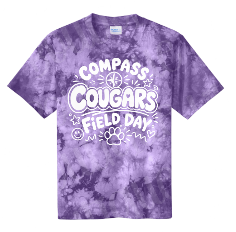 Purple Tie Dye Cougars