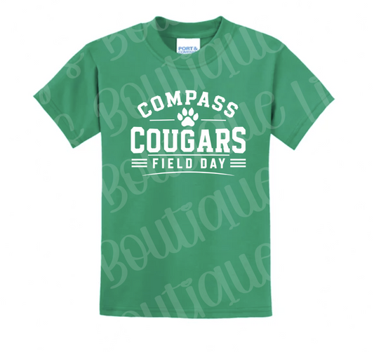 kelly green Field Day Cougars