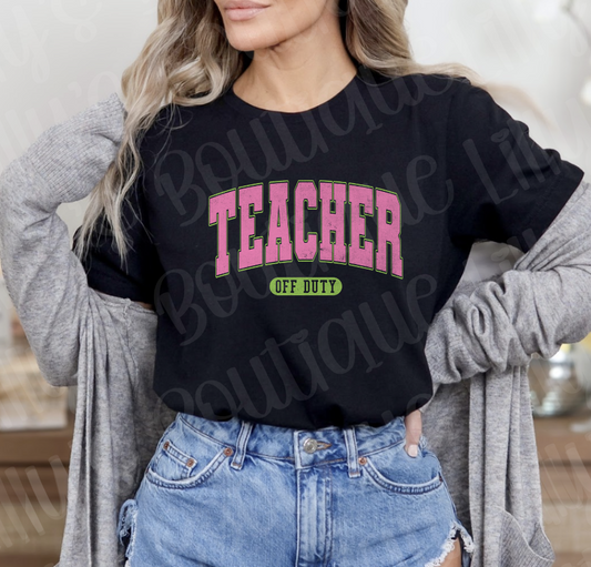 Teacher off duty (black)