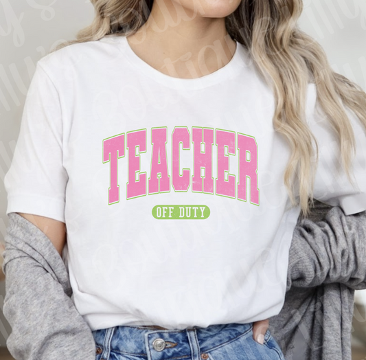 Teacher off duty (white)