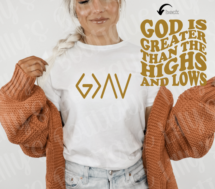 God is Greater than the Highs and Lows