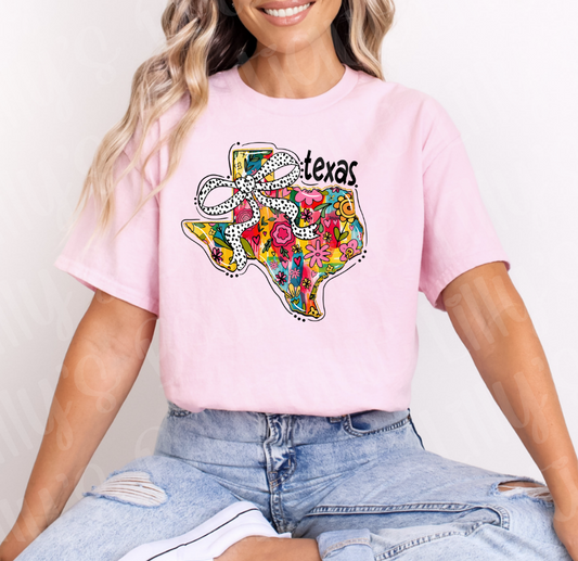 Floral Texas (light pink)