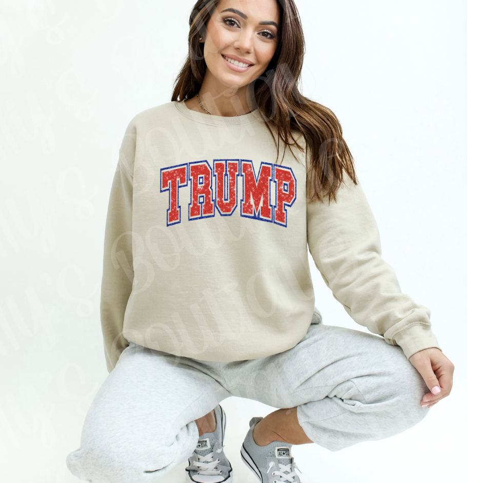 Trump Sweatshirt (not actual glitter)