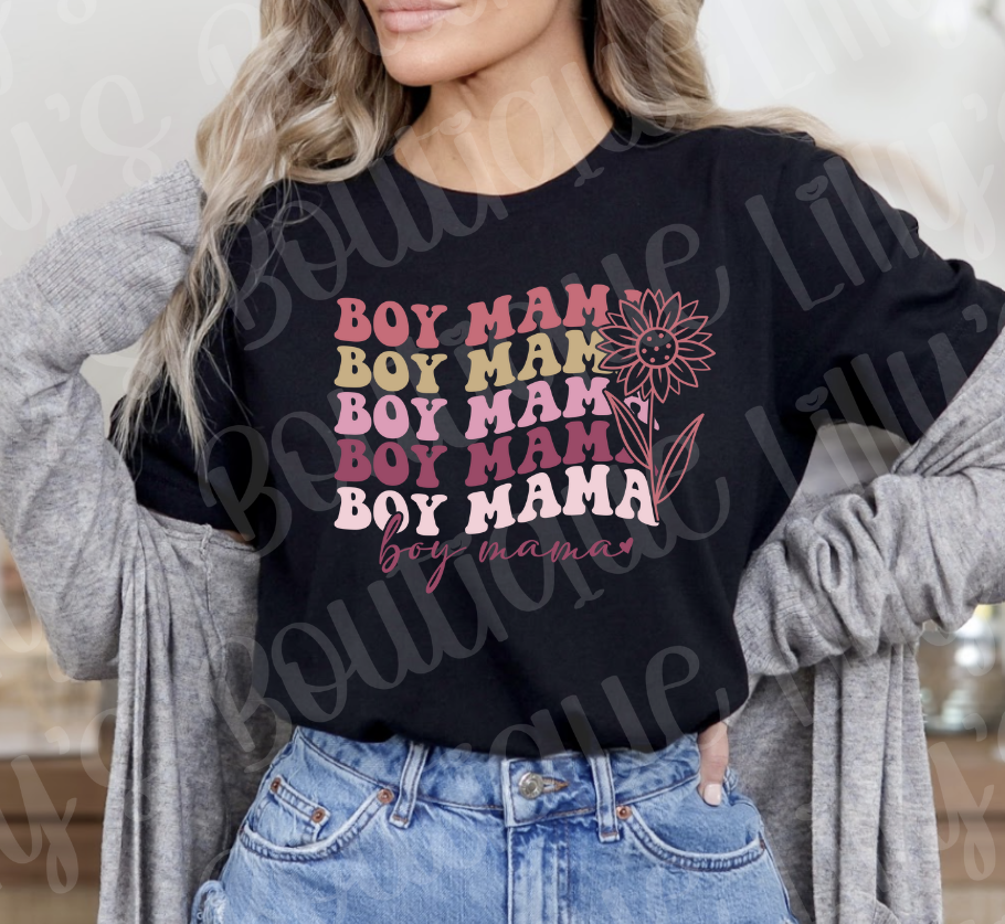 Boy mama tee