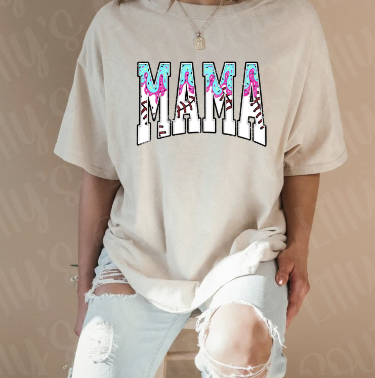 Mama Baseball Drip (tan)