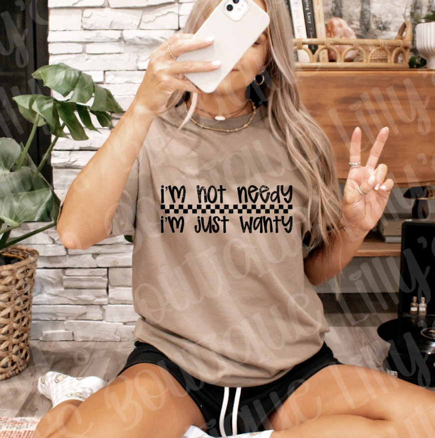 I'm not needy (savana brown)