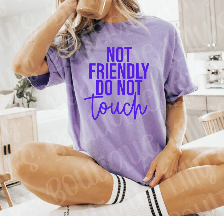Not friendly do not touch (violet)