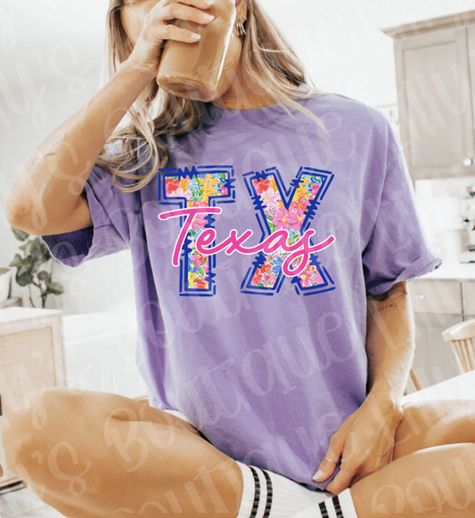 TX floral (violet )