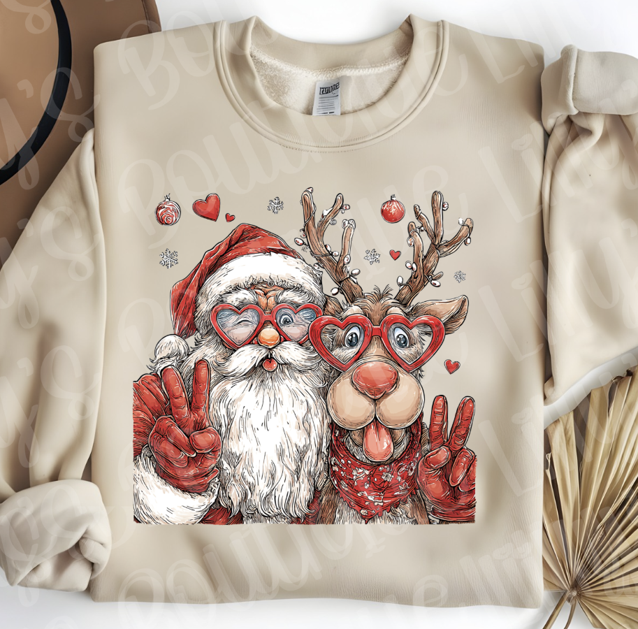 Santa and Reindeer Sweatshirt