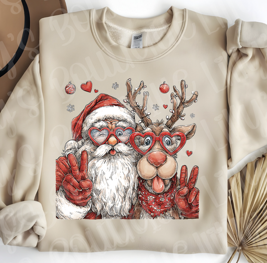 Santa and Reindeer Sweatshirt