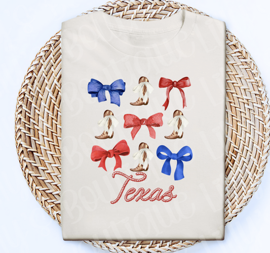 Texas Boots and Bows (ivory)