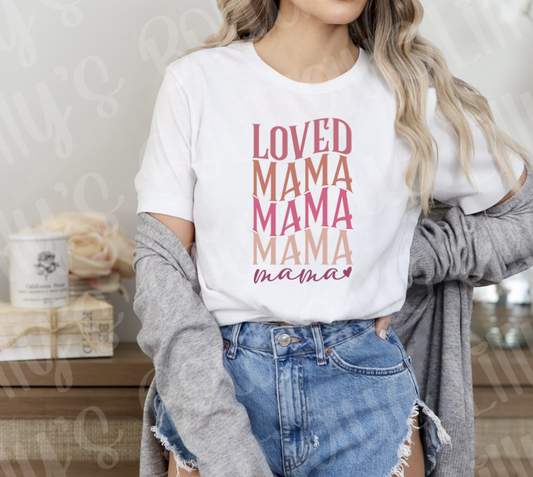 Loved mama tee