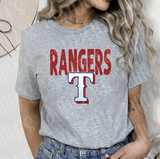 Texas Rangers Baseball DTF Transfer