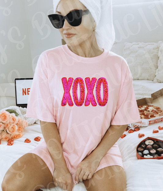 XOXO tee (not actual sequins)