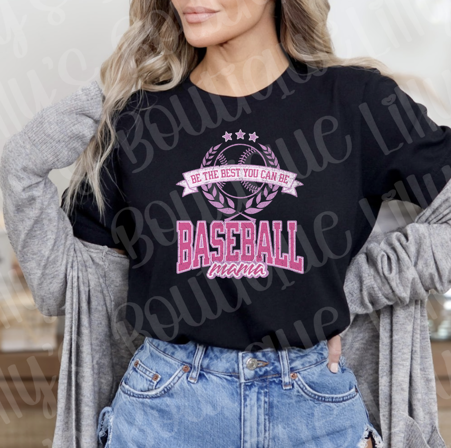 fun Baseball mama  tee