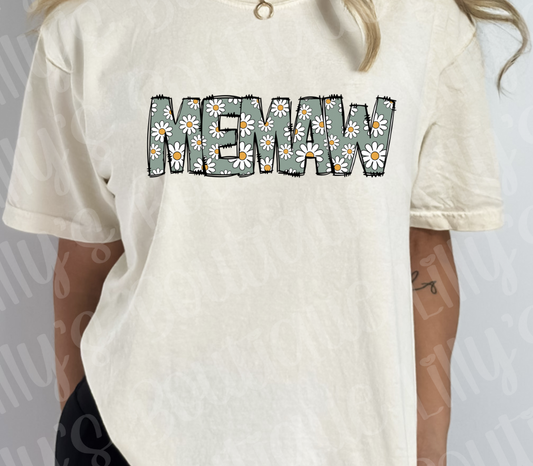 Memaw Daisy Tee