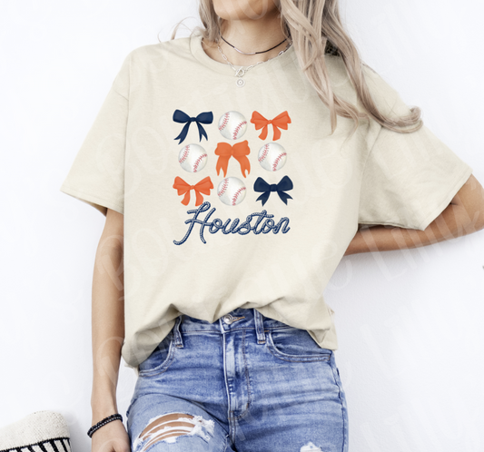 Houston Baseball tee