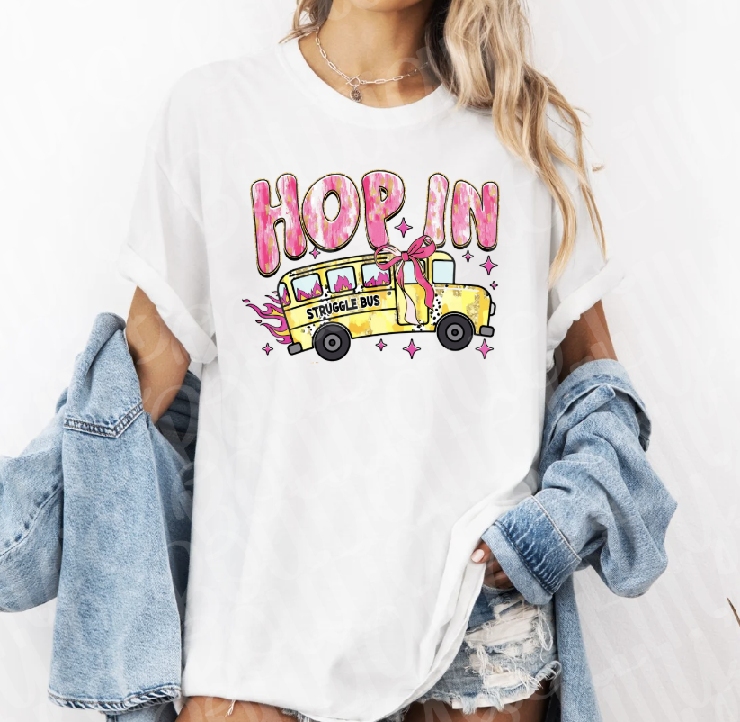 Hop in Struggle Bus (White)