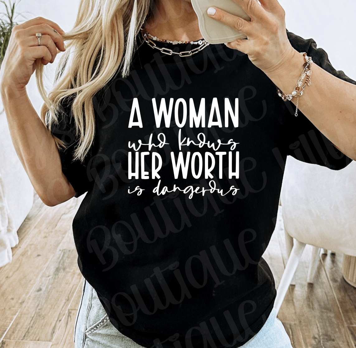 A woman who knows her worth