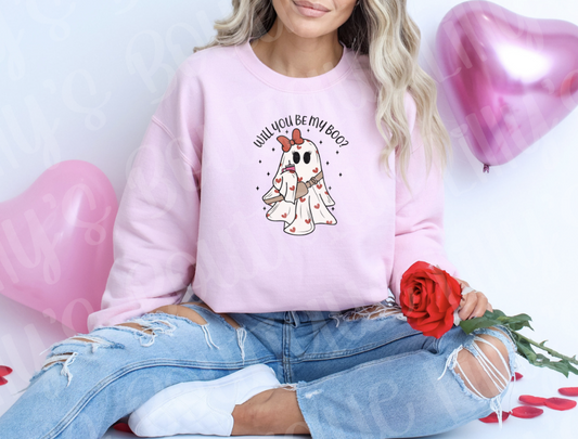 will you be my boo sweatshirt