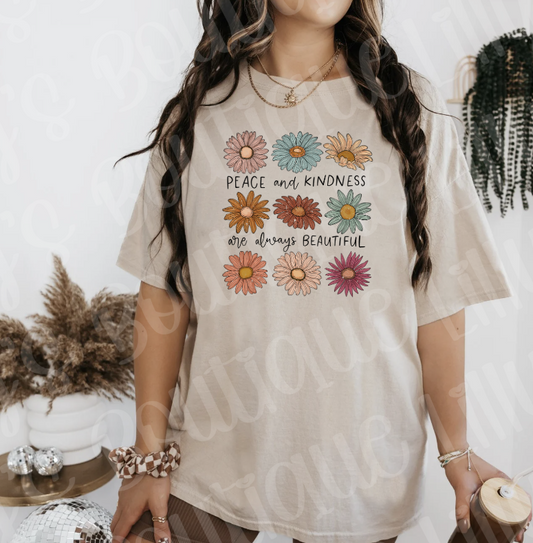 Peace and Kindness are always beautiful (tan)