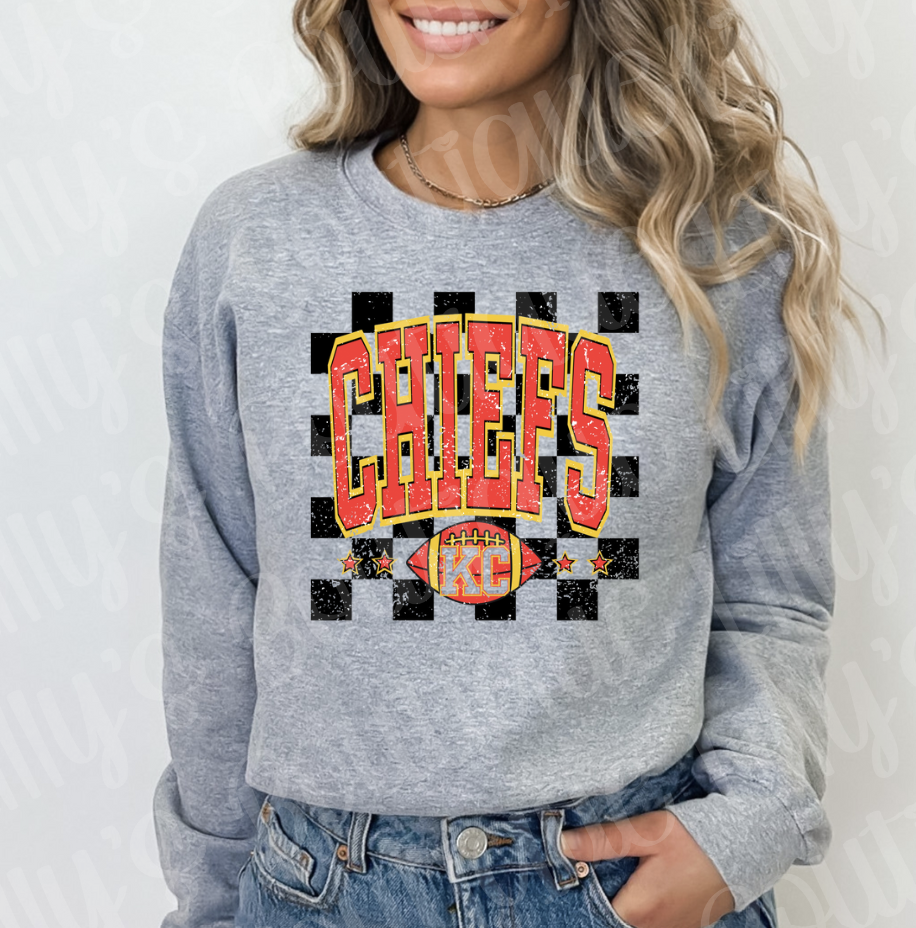 Checkered Chiefs sweatshirt