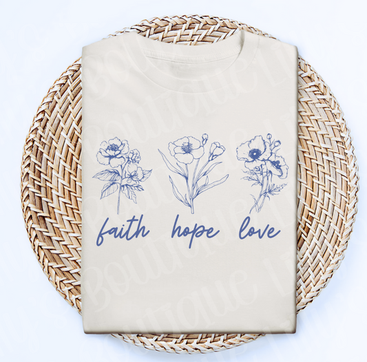 Faith Hope Love (ivory)