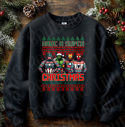 Super Chirstmas Sweatshirt (black)