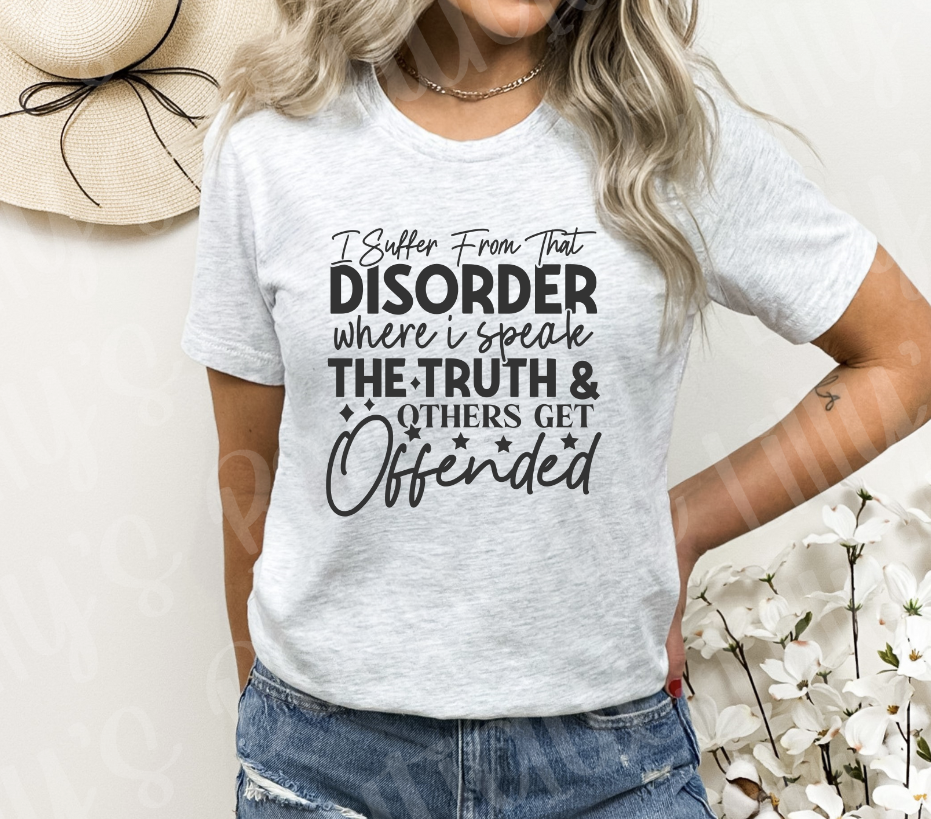 I suffer from that disorder