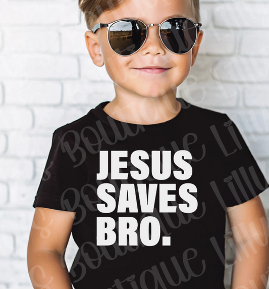 Jesus saves Bro (black)