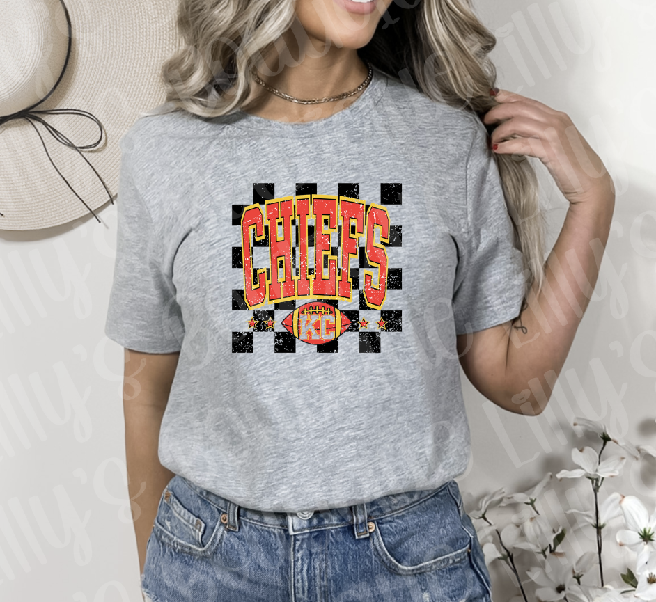 Chiefs checkered tee