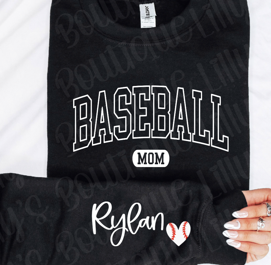 Customized Baseball mom sweatshirt